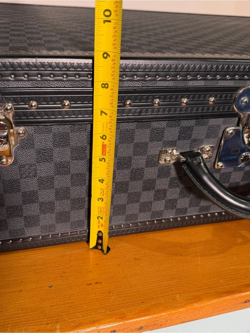 Louis Vuitton Alzer 70 Suitcase in the Damier Graphite canvas pattern